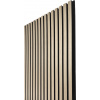 Wall Concept akustický panel dub biely, čierny filc + dyha, 2700 x 600 x 21 mm 1,62m²
