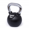 TRINFIT Kettlebell kov / guma s chrom madlem PREMIUM 16 kg
