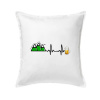 EKG z hôr na pivo - Vankúš 50x50 - 50x50 - Iba poťah ( Biela )
