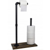 Držiak papiera Stojan Čierny loftový držiak na toaletný papier (Držiak papiera Stojan Čierny loftový držiak na toaletný papier)