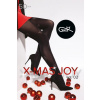 XL silonky Gatta X-Mas Joy 02 50 DEN čierna 5-XL
