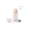 SUAVINEX | SADA FĽAŠA 270ml + cumlík fyziologický 0/6m + klip MEMORIES - modrý Varianta: SADA 270ml+DUDLÍK FYZIOLOGICKÝ 0/6M+KLIP MEMORIES RŮŽOVÁ