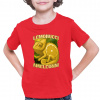 Lemonucci Ameleonni - Italian Brainrot - chameleón citrón - detské tričko s potlačou - Tričkový | 9 | 11 | Červená