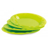 PLASTOVÝ oválny tanier 4 ks - zelené