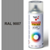 Sprej sivý lesklý 400ml, odtieň RAL 9007 farba sivá hliníková lesklá, Schuller Ehklar, farby v spreji PRISMA COLOR 91345
