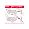 TRW LUCAS MCB776 TRW ZF BRZDOVÉ DOŠTIČKY KH388 ORGANICKÉ HONDA CBF 500 04-08, CBF 600 04-15, NT 700 V 06-13, XL 700 V 08-13, XL