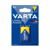 Batéria VARTA 9V 6LR61 Longlife Power Alkalická batéria 550mAh pre senzor