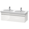 Duravit DuraStyle - Umývadlová skrinka 40x115x45 cm, 1 zásuvka, lesklá biela DS638602222