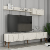 TV skrinka / Obývacia stena Lyon 2 - Cream, Walnut