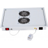 TRITON Ventilační jednotka horní (spodní), 2 ventilátory-230V/30W, termostat, šedá