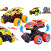 Roadblasters auto 9 cm narážacie na zotrvačník - mix farieb (červená, oranžová, zelená)