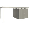 Prístrešok pre záhradný domček Biohort HighLine 3 vel. S 150x235 cm sivý kremeň metalický