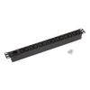 Triton RAB-PD-X10-A1 - Pásek na rozvod silnoproudu (k montáži na regál) - AC 230 V - vstup: IEC 60320 C14 - výstupní kon