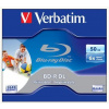 BD R Blu Ray disk, dvojvrstvový, potlačiteľný, 50GB, 6x, 1 ks, klasický obal, VERBATIM