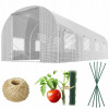 Záhradný tunel 3 x 4,5 m (13,5 m2) biely Plonos