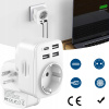 EU-UK Cestovný adaptér zásuvky Konektor adaptéra Anglicko Cyprus Maldivy