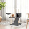 Shumee Škrabadlo se sisalovými sloupky tmavě šedé 82 cm