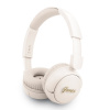 Guess Script Metal Logo Bezdrátová Sluchátka Beige