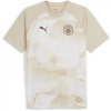 Puma Manchester City Pre-Match Short Sleeve Shirt 2023 2024 Adults Granola L