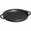 STAUB Grill 26 x 26 cm čierna - železná grilovacia panvica