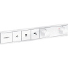 HANSGROHE RainSelect modul termostatu s podomietkovou inštaláciou, pre 3 spotrebiče (vrchná sada), matná biela, 15381700