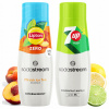 2x Sirup SodaStream Čaj Lipton Ice Tea Peach Zero bez cukru + 7UP Free