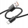 Kábel Hoco USB - USB typ C, 1 m, čierny