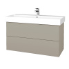 Dreja Umývadlová skrinka VARIANTE SZZ2 100 umývadlo Glance - M05 Béžová mat / M05 Béžová mat