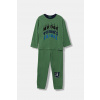 Detské bavlnené pyžamo United Colors of Benetton zelená farba, s potlačou, 3VD00P08X 3VD00P08X.G.seasonal 150