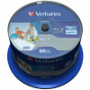 VERBATIM BD-R SL Datalife (50-pack)Blu-Ray/Spindle/6x/25GB Wide Printable (43812)