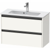 DURAVIT Ketho 2 závesná skrinka pod umývadlo Compact, 2 zásuvky, 810 x 390 x 549 mm, biela super matná, K25256084840000