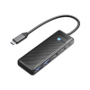 Orico PAPW2AC-C3-015-BK-EP USB-C hub 2x USB-A, 2x USB-C, PD 100W (PAPW2AC-C3-015-BK-EP)