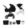 Kinderkraft | KINDERKRAFT SELECT - Kombinovaný kočík 2v1 YOXI Pure black | AG0830