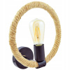 Väzba na nástennú lampu 1xE27 konopné jutové lano, výška 26cm (Väzba na nástennú lampu 1xE27 konopné jutové lano, výška 26cm)