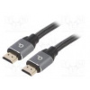 Cable HDMI 2.0 HDMI plug,both sides polyamide 1m black 28AWG