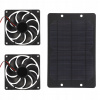 12V 10W VONKAJŠÍ SOLÁRNY PANEL A VENTILÁTOR S VÝREZOM