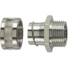 HellermannTyton 166-30303 SC16-FM-M20 hadicová spojka kov 13 mm rovná 1 ks; 166-30303