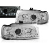 SEAT IBIZA / CORDOBA / POLO VARIANT, SEDAN 93-99 - predné chrom svetlá s LED svietením