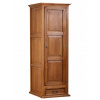 Rustikálna šatníková skriňa MEXICANA SAV21A so šatníkovou tyčou Barevné provedení: Lak - ořech