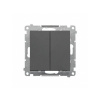Vypínač Simon 55 č.7+7 LED bez piktogramu modul grafit matný