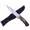 Foxter nôž drevený nôž solídny taktický poľovný nôž (Rukavice neoprénové rukavice Texar Black L)