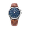 Vulcain Cricket President 39 mm - modré - Brown Alligator + 5 rokov záruka a darček ZADARMO
