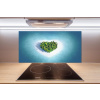 Panel lacobel Ostrov tvar srdca 100x50 cm