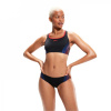 Speedo Placement Bikini 2 Piece Black/Red 10 (S)