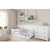 BabyBeds Detská posteľ EMMA srdiečka Farebné prevedenie: Biela, Velikost postele: 160x80 cm, Úložný priestor k posteli: Áno, s úložným priestorom