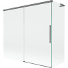 Mexen Rox L vaňa s posuvnou zástenu 2-dielna 170 + 80 x 150 cm, transparentná, gun metal - 8C9L-170-080-95-00