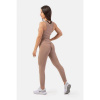 NEBBIA Dámske legíny Sporty Smart Pocket High-Waist Brown S
