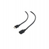 Kábel CABLEXPERT HDMI-HDMI 1,8m, 1.4, M/F tienený, pozlátené kontakty, predlžovací, čierny (CC-HDMI4X-6)