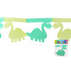 Girlanda zelená 3 m Dinosaurus