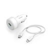 HAMA Rýchlonabíjačka do auta s nabíjacím káblom Lightning, PD, 20 W, 1 m, biela - 00201611